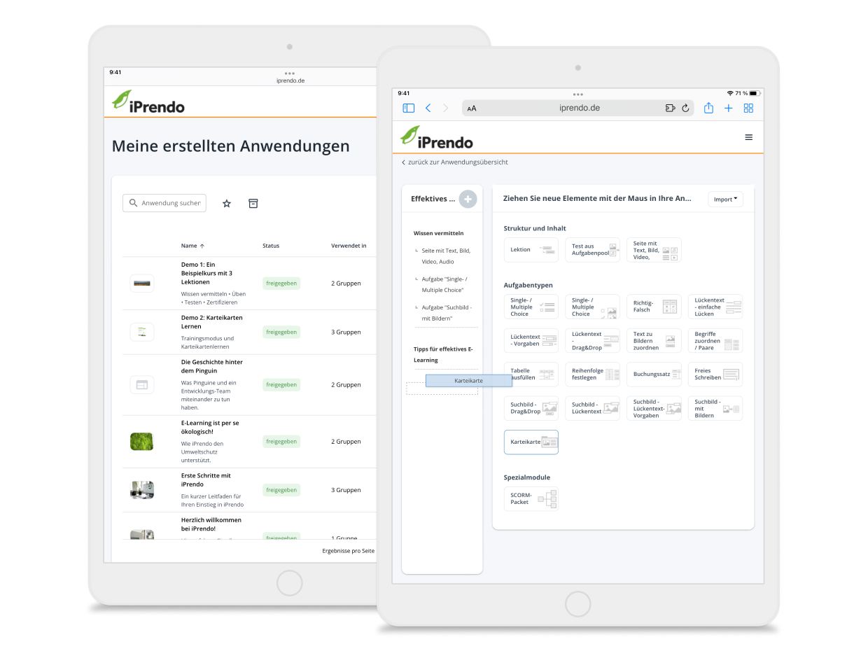 Inreado Learning Weiterbildungen mit E-Learning spart Zeit und Geld | iPrendo